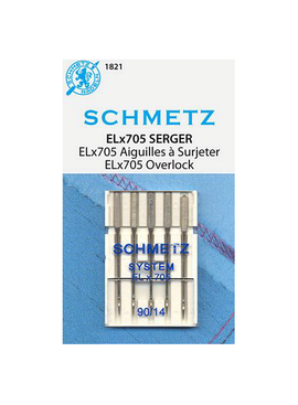 Schmetz Schmetz Serger ELX705 5pk sz14/90 (Bernina L850/L860/L980/b64)