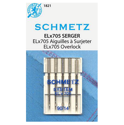 Schmetz Schmetz Serger ELX705 5pk sz14/90 (Bernina L850/L860/L980/b64)