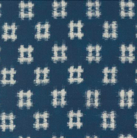 Moda Indigo Blooming Navy Ikat