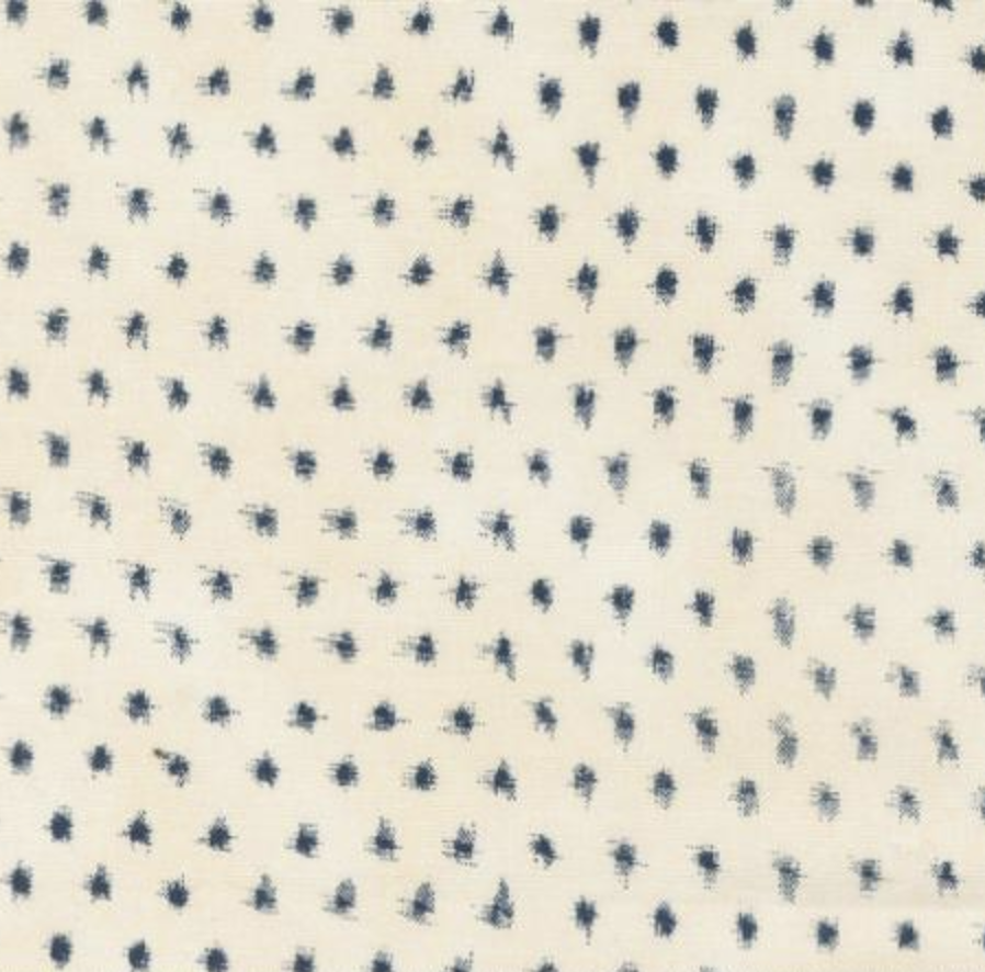 Moda Indigo Blooming Sand Midnight Small Dots