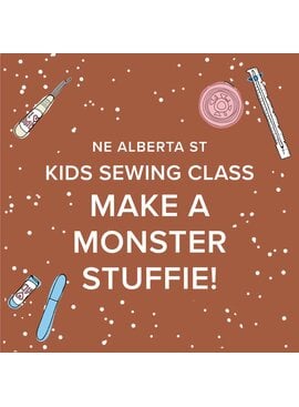 Vivien Wise Kids Sewing Class: Monster Stuffie