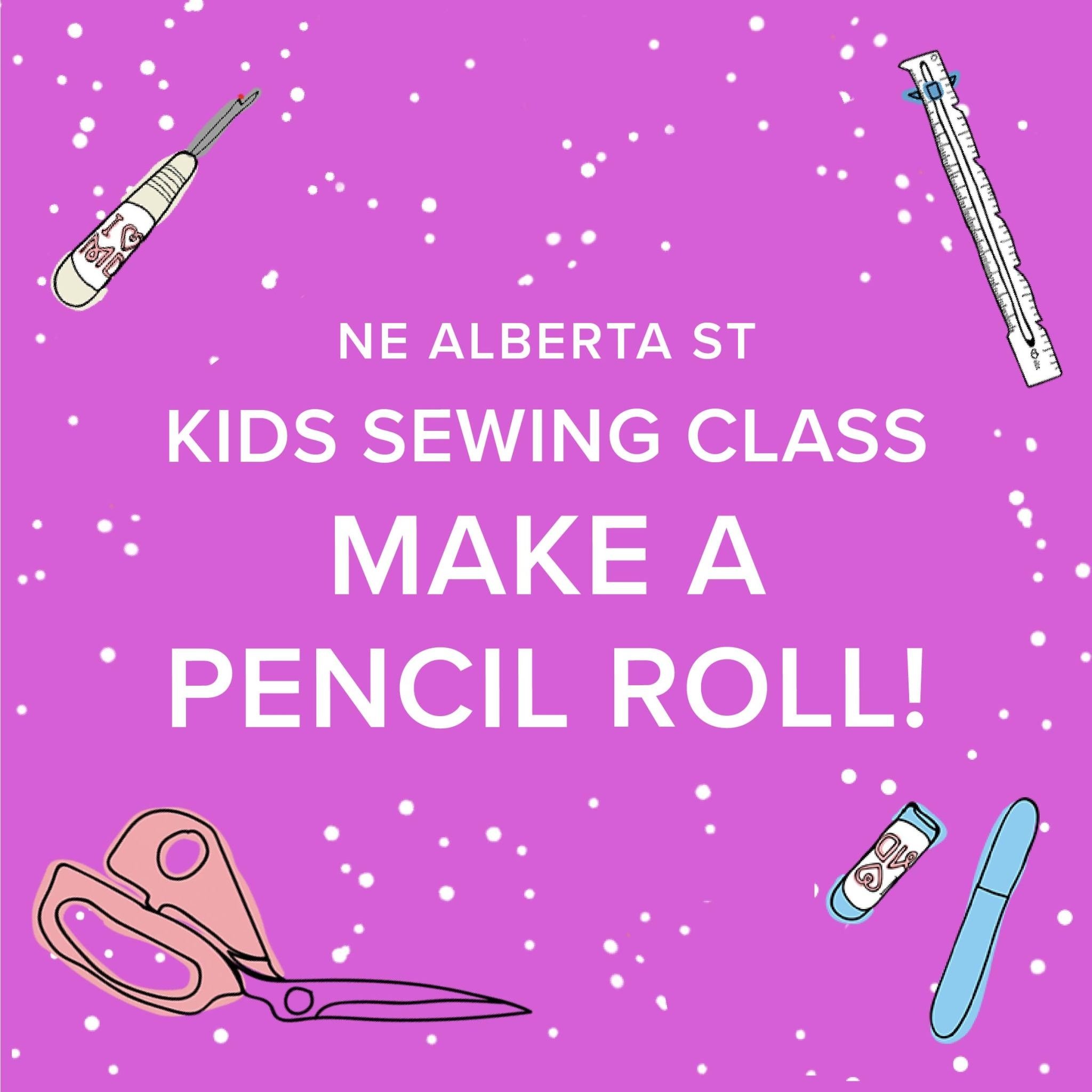 Aliya Hoff-Vanoni Kids Sewing Class: Pencil Roll