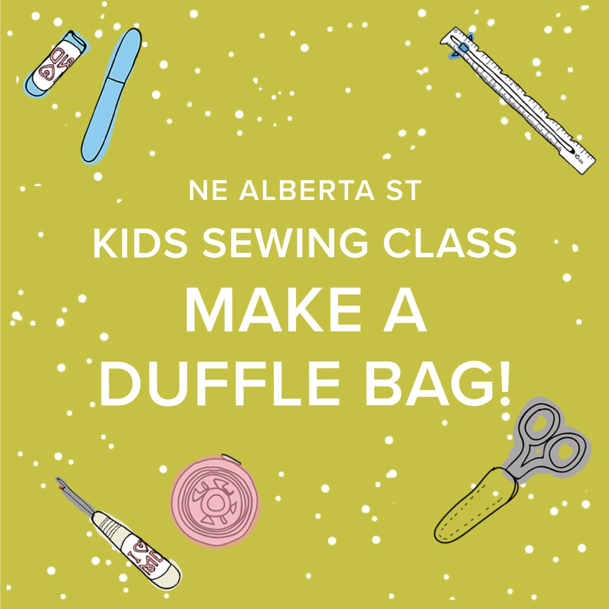 Amy Karol Kids Sewing Class: Mini Duffle Bag