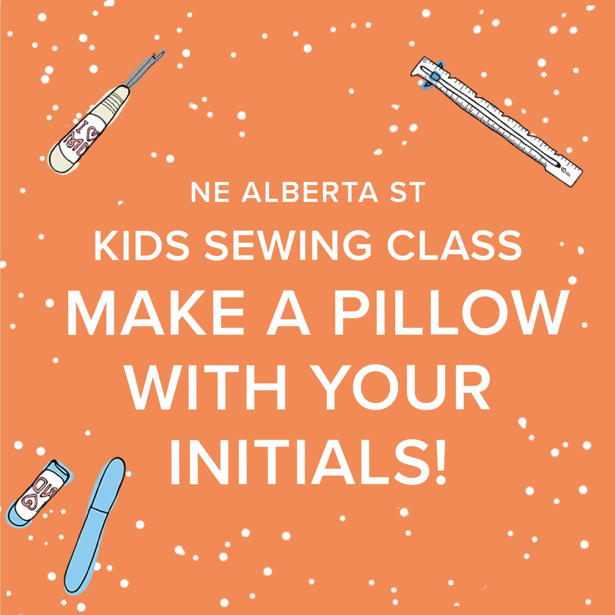 Amy Karol Kids Sewing Class: Pillow with Your Initials