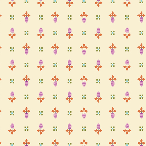 Andover SALE Nora's Garden Cream Fleur de Fraise