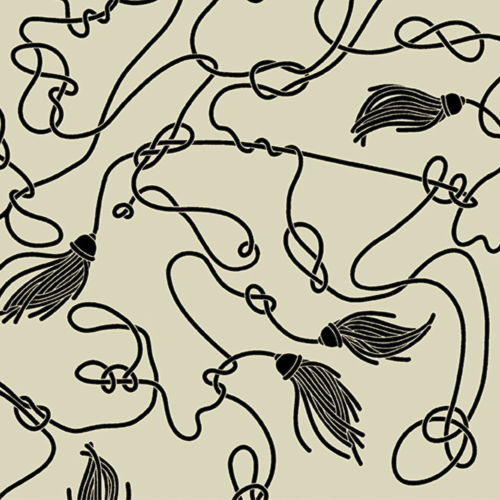 Andover SALE Ciao Bella Knot and Tassel Alabaster