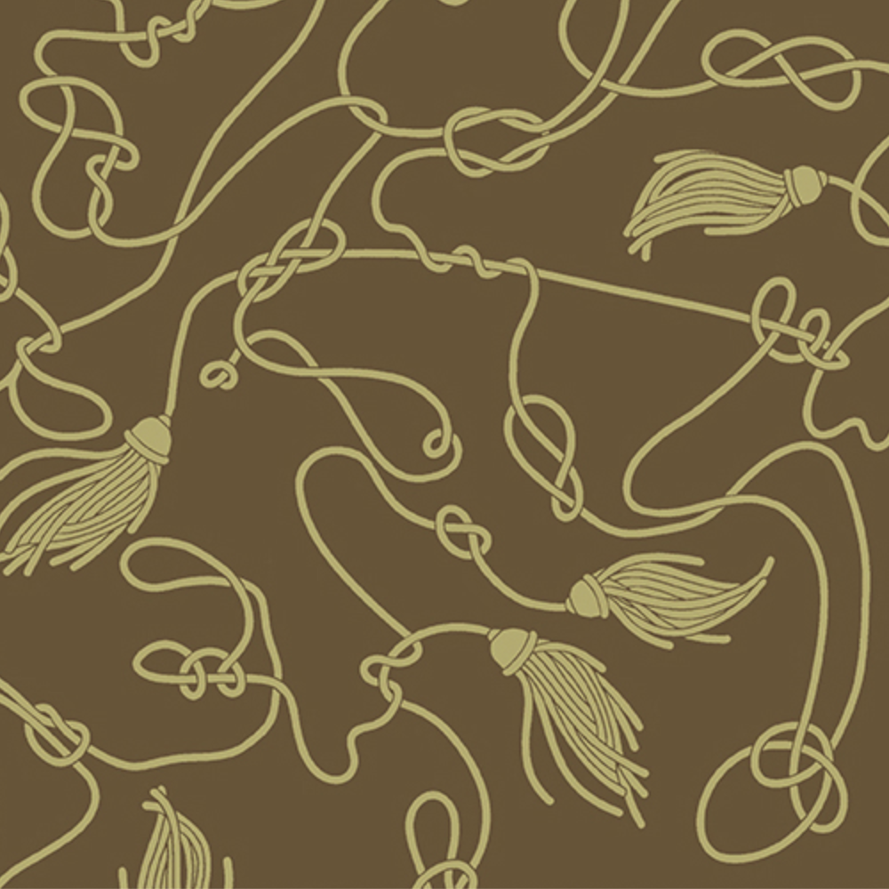 Andover SALE Ciao Bella Knot and Tassel Coffee