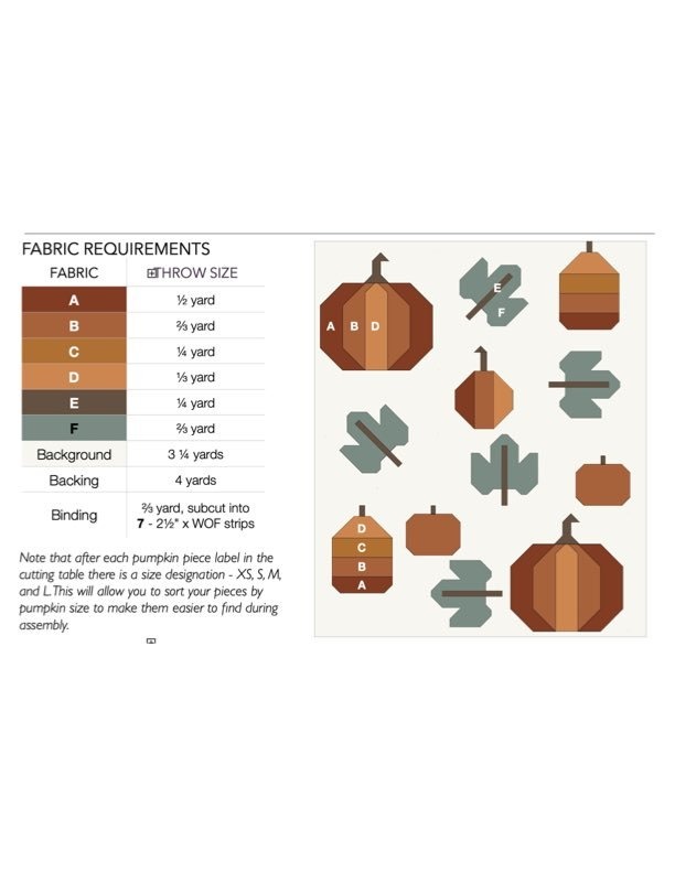 Alderwood Studios SALE Alderwood Studios Pick A Pumpkin Quilt Pattern