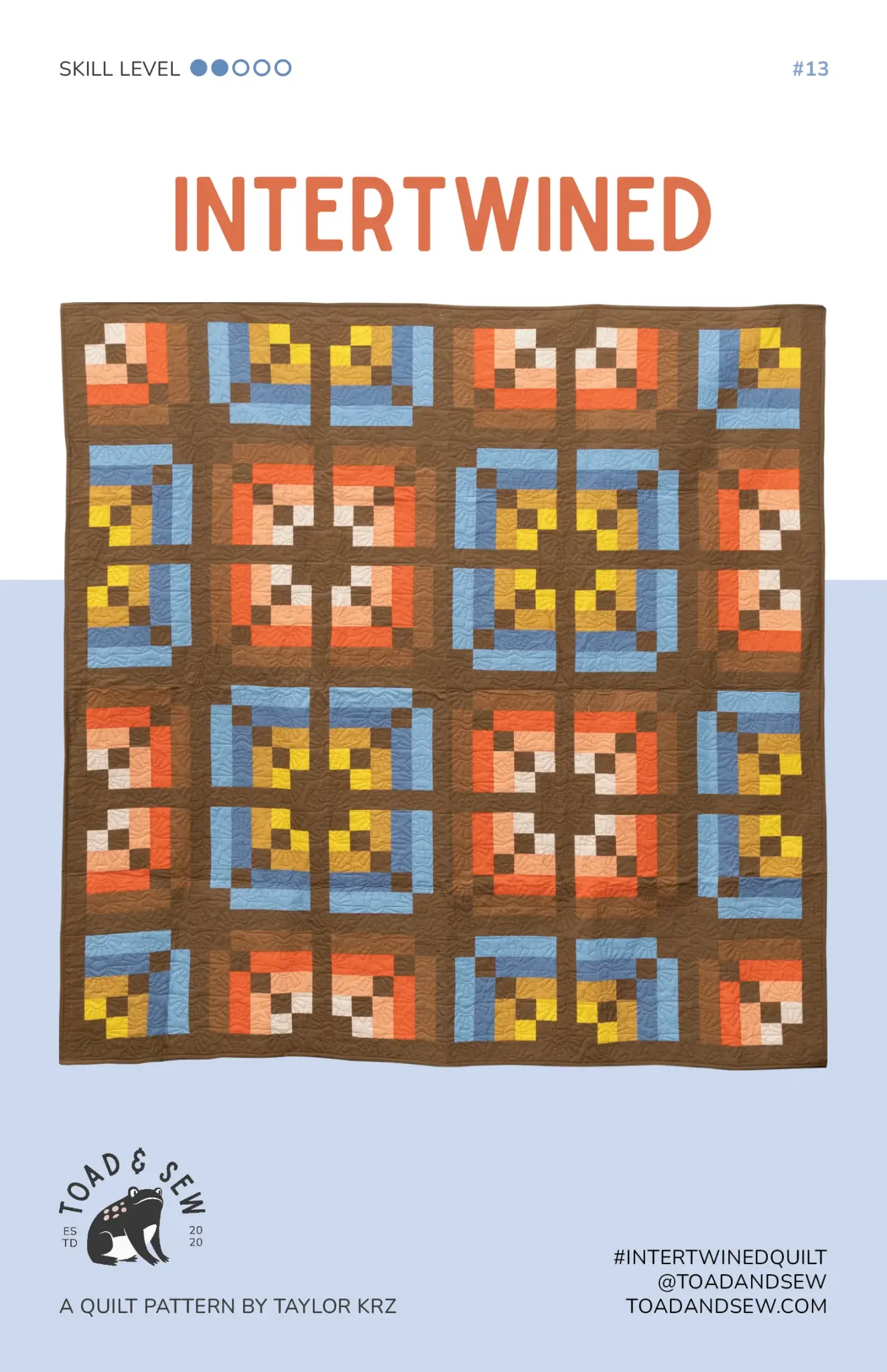 Toad And Sew Toad And Sew Intertwined Quilt Pattern