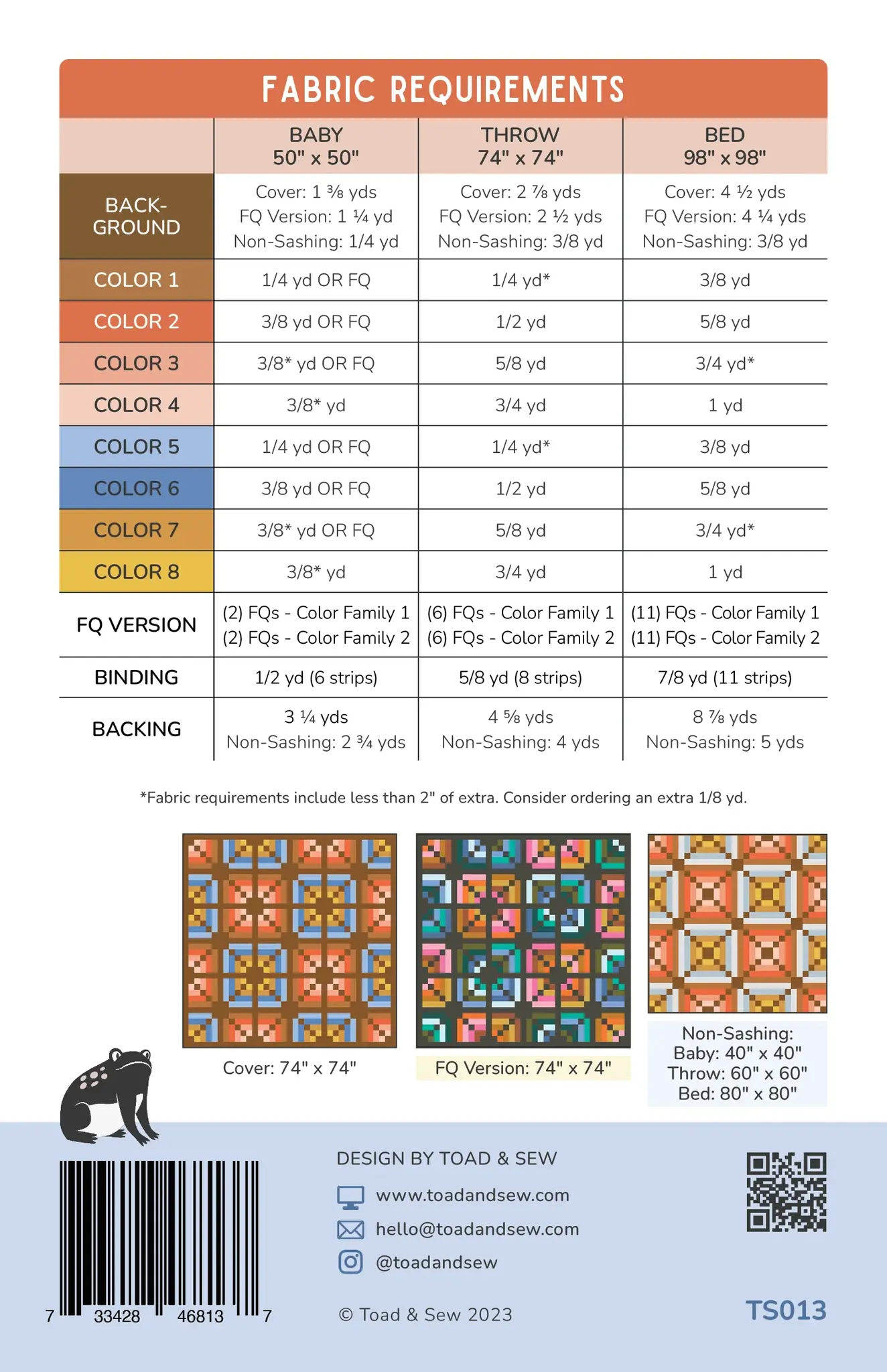 Toad And Sew SALE Toad And Sew Intertwined Quilt Pattern