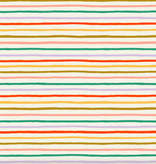 Cotton + Steel Festive Stripe by Rifle Paper Co. Cream Multi Metallic