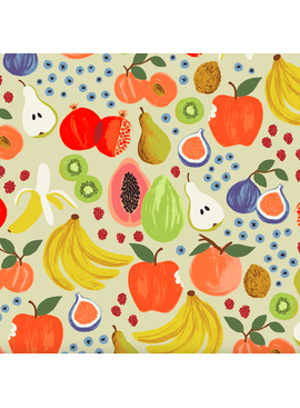 Cotton + Steel Orchard by Rifle Paper Co. Fruit Stand Cream