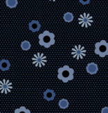 Andover Birdie Pin Dot Posy Indigo