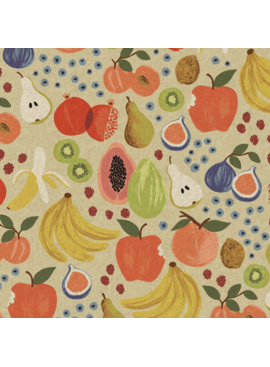 Cotton + Steel Orchard by Rifle Paper Co. Canvas Fruit Stand Cream