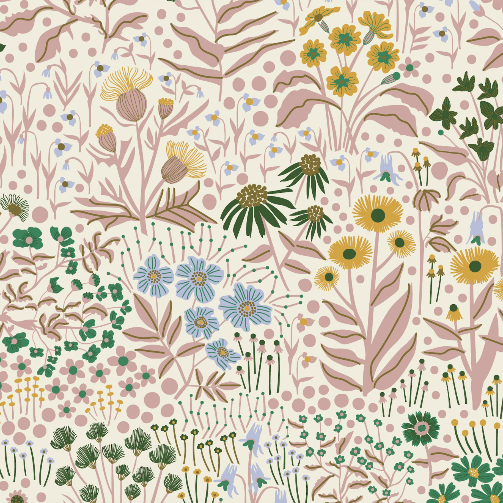 Cloud 9 Fabrics Hidden Thicket Wildflower Field