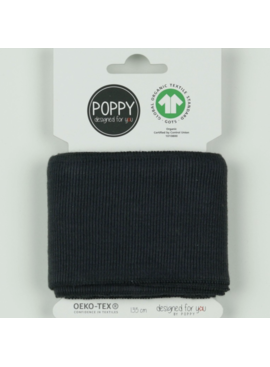 Verhees Poppy Ribbed Cuff Anthracite