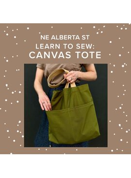 Rachel Halse Sunday, August 11th, 2pm-5pm - Learn to Sew: Canvas Tote,