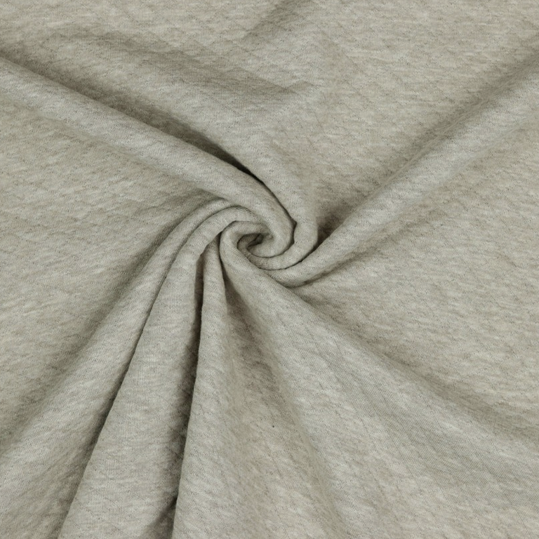 Verhees Quilted Jersey Taupe Melange