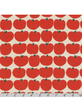 Robert Kaufman Cotton Flax Prints Tomatoes Red