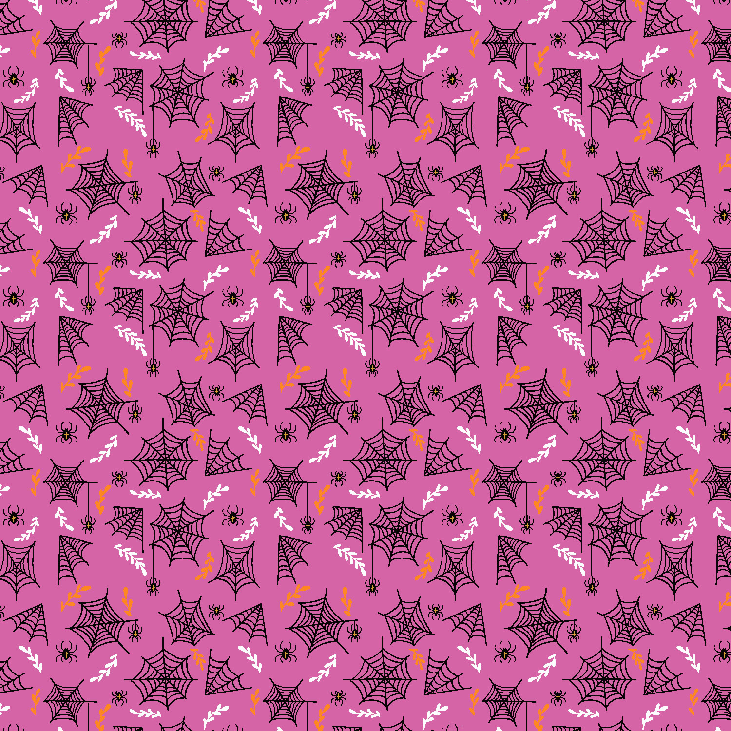 Cotton + Steel SALE Cotton + Steel By The Glow Of The Moon Tangled Web Fuchsia