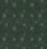 Cotton + Steel Cotton + Steel Clusters Metallic Evergreen