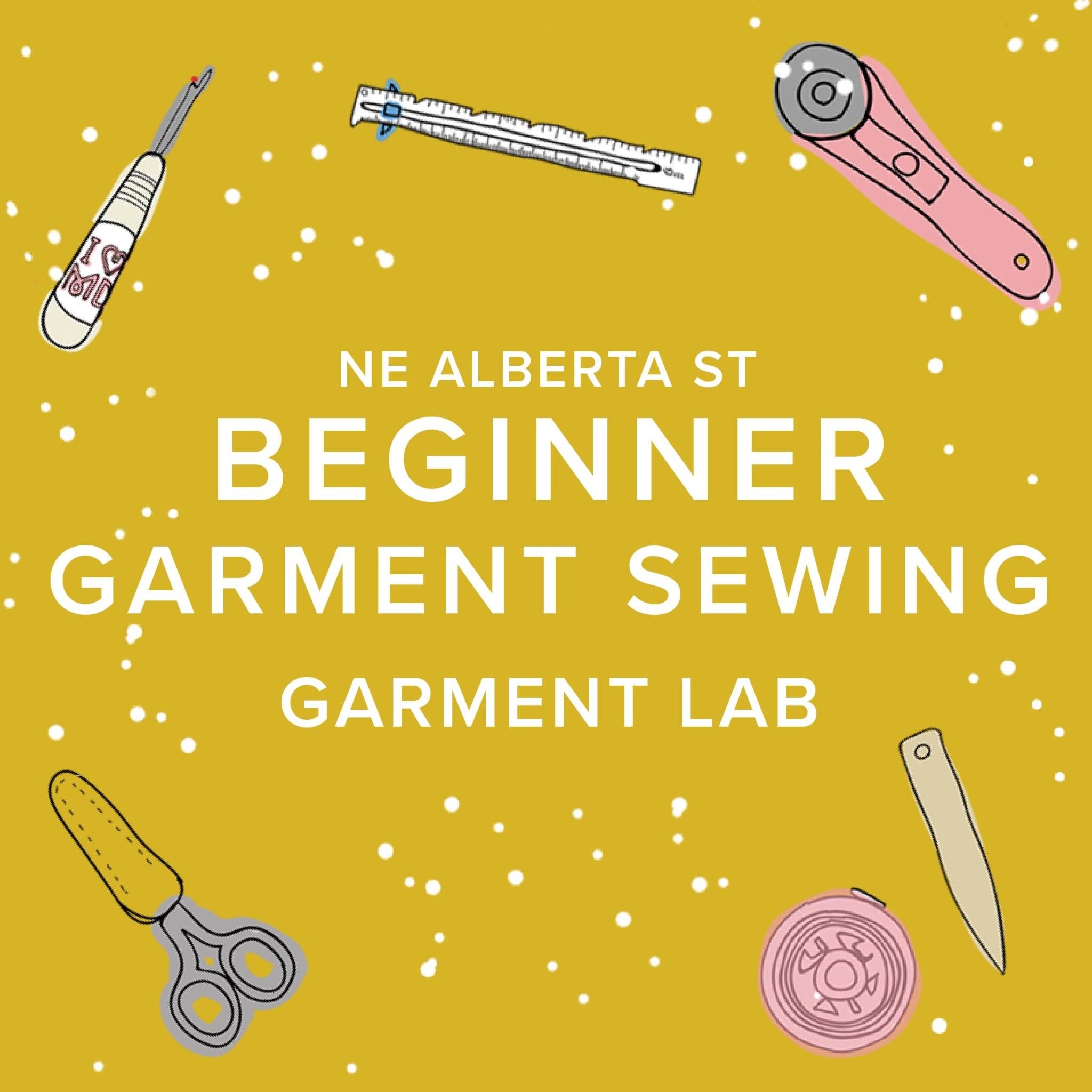 Colleen Connolly CLASS FULL! Garment Lab: Beginner Garment Sewing, Tuesdays, September 10th, 17th & 24th, 6pm-9pm