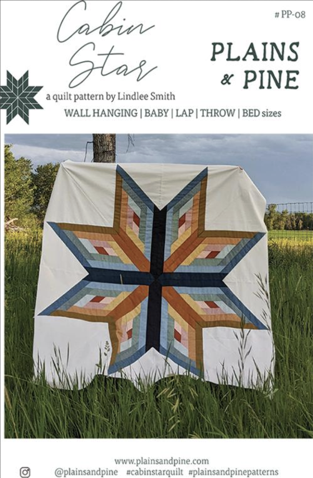 Plains and Pine SALE Plains and Pine Cabin Star Quilt Pattern