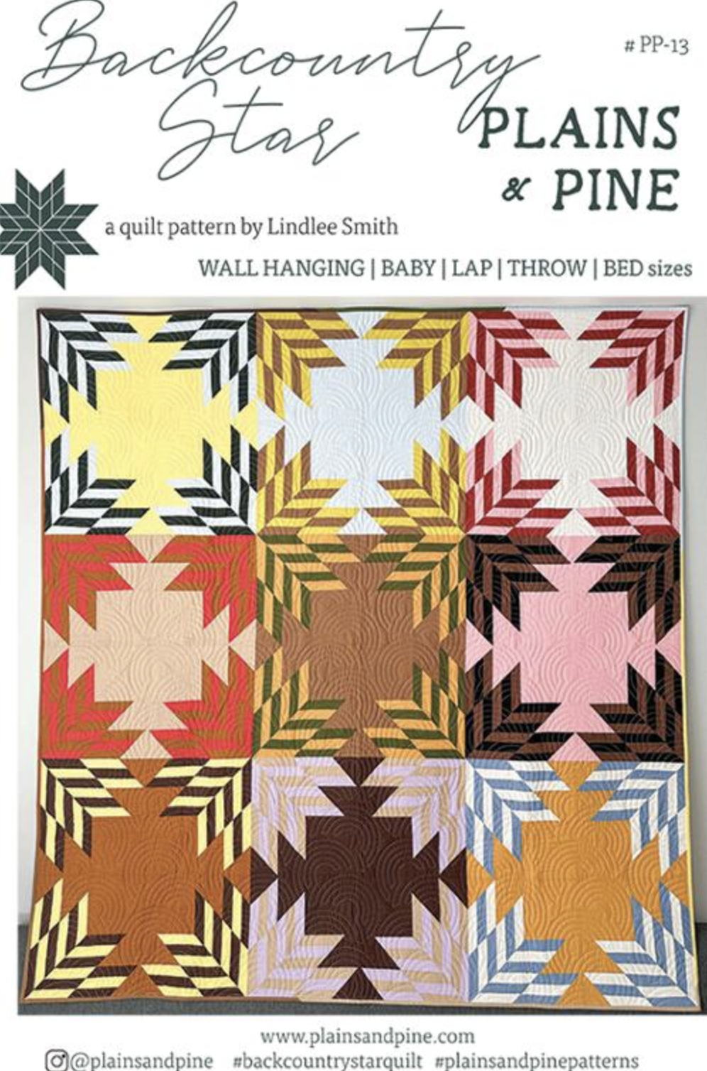 Plains and Pine Plains and Pine Backcountry Star Quilt Pattern