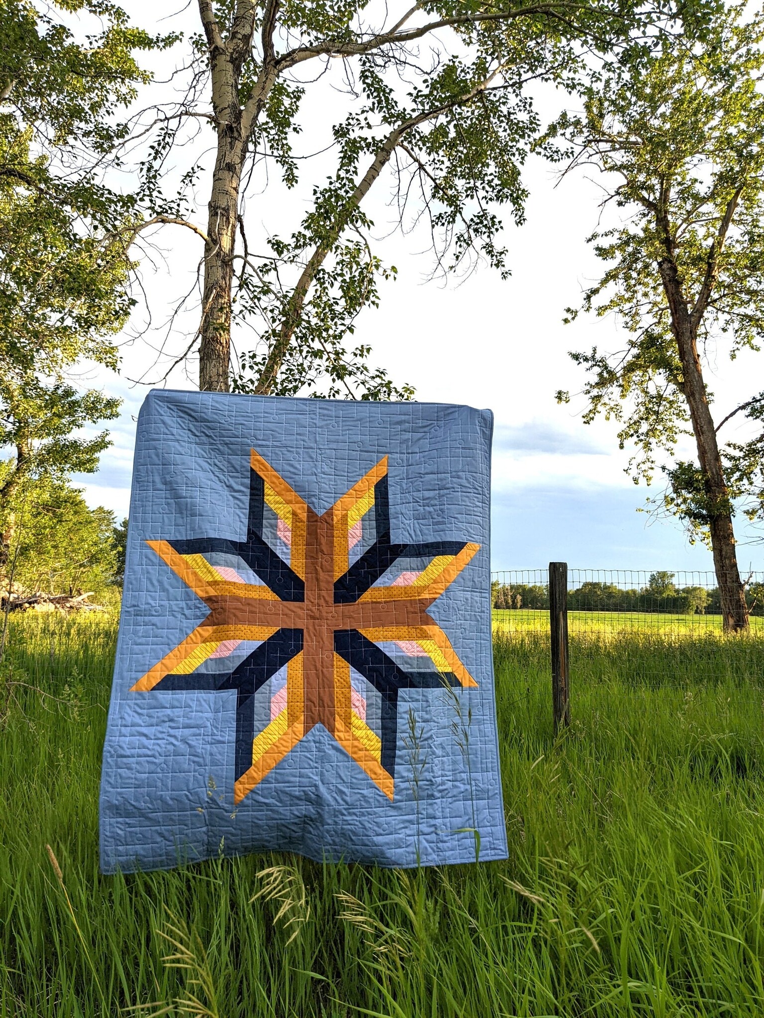 Plains and Pine Plains and Pine Cabin Star Quilt Pattern