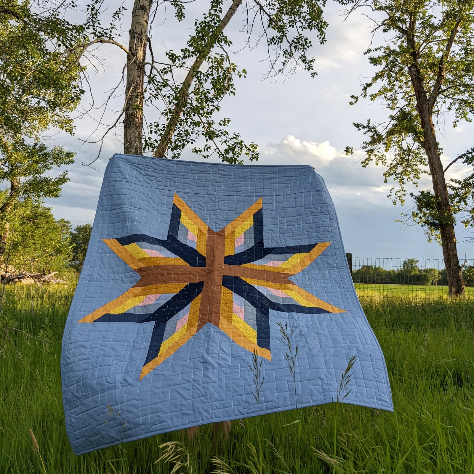 Plains and Pine Plains and Pine Cabin Star Quilt Pattern