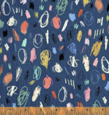 Windham Fabrics SALE Happy by Carrie Bloomston Artist Indigo