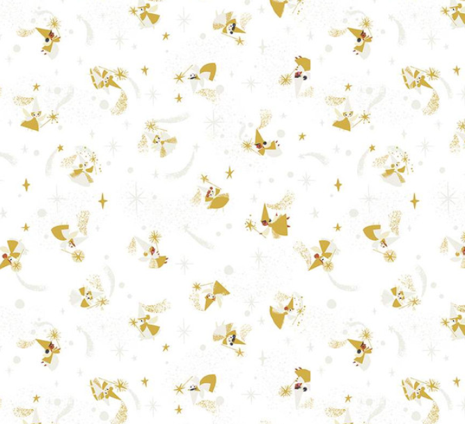 Riley Blake SALE Little Brier Rose Faries White by Riley Blake