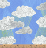 Windham Fabrics SALE Happy by Carrie Bloomston Silver Lining Cornflower