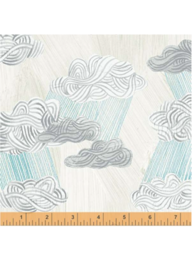 Windham Fabrics SALE Happy by Carrie Bloomston Silver Lining Paper