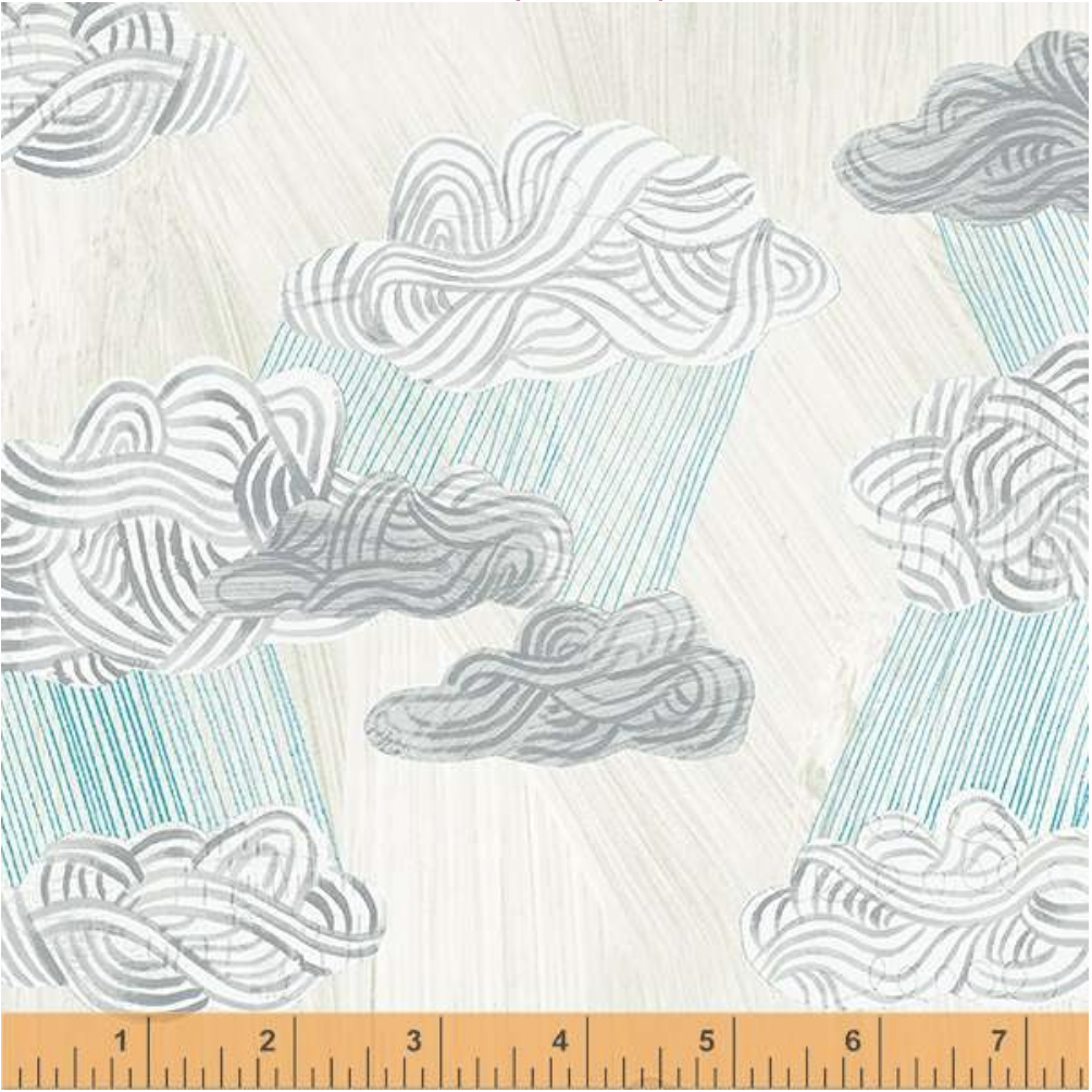 Windham Fabrics SALE Happy by Carrie Bloomston Silver Lining Paper
