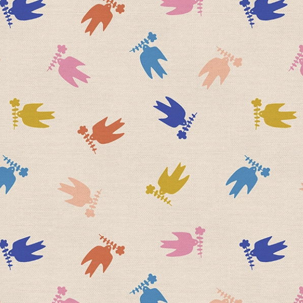 PBS SALE Grow Love Peace Bird Light Pink