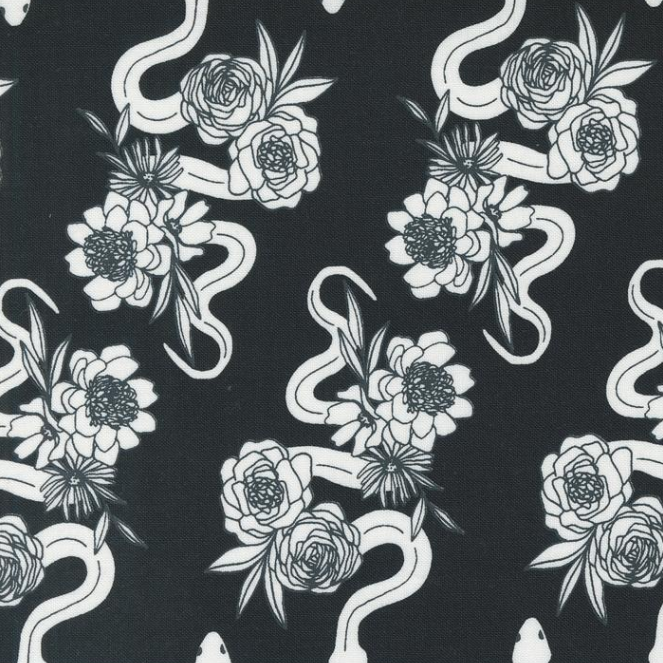 Moda SALE Noir Snake Midnight Ghost by Alli K Design