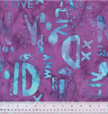 Anthology SALE Found Words Batik Orchid