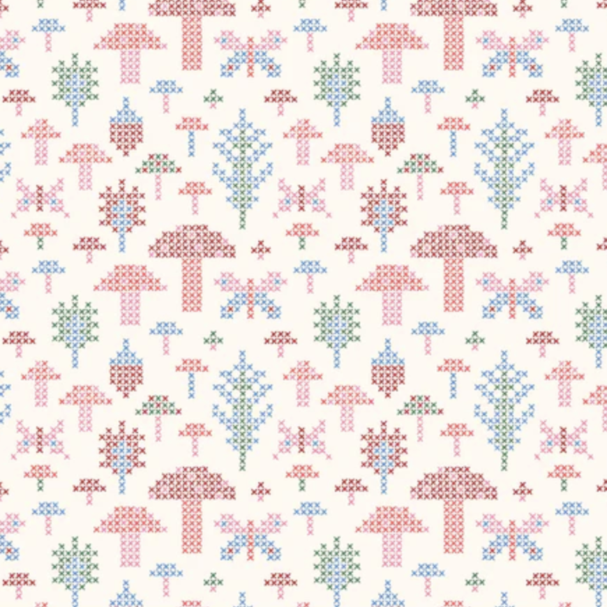 Cloud 9 Fabrics Autumn Walk Forest Autumn Cross Stitch