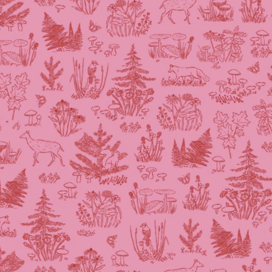 Cloud 9 Fabrics Autumn Walk Forest Forest Toile