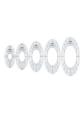 Amanda Murphy Good Measure Amanda Murphy Every Oval Quliting Ruler Set 5pc