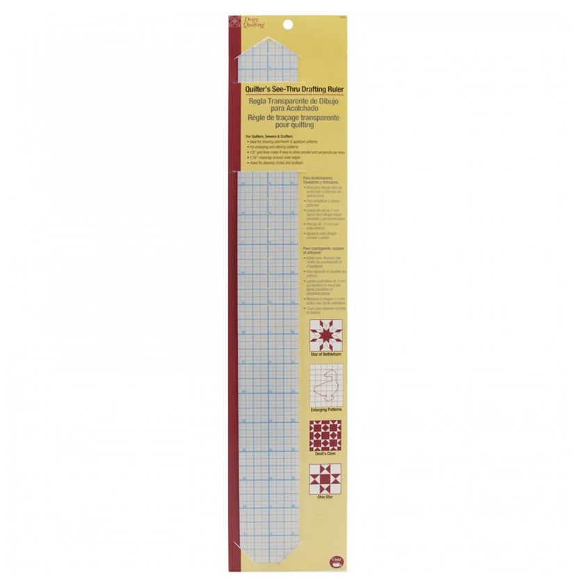 Dritz Quilter's See-Thru Drafting Ruler