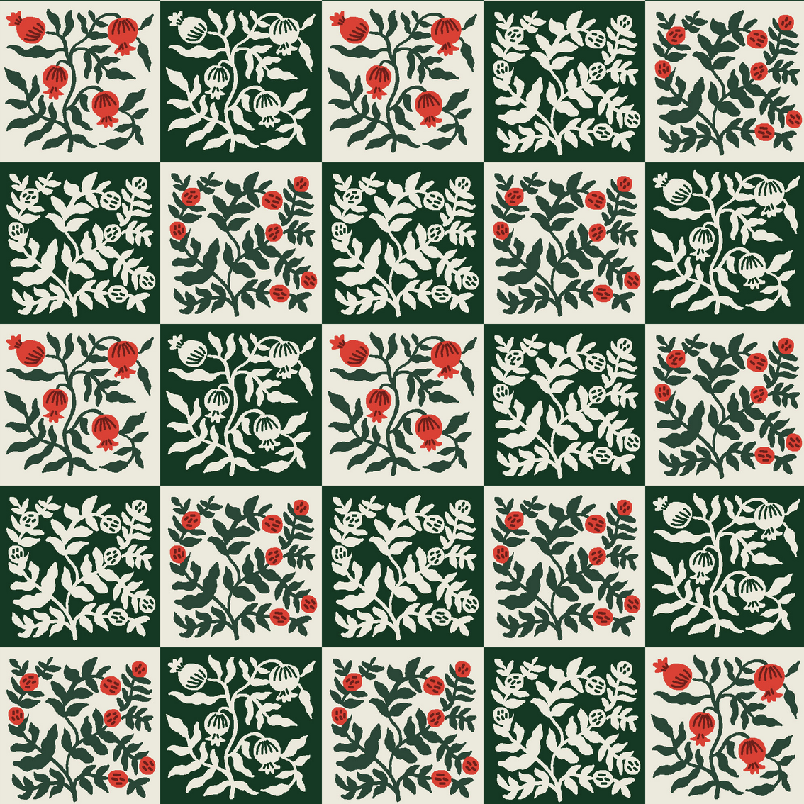 Rifle Paper Co Holiday Classics  Yuletide Floral Evergreen