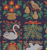 Rifle Paper Co SALE Holiday Classics  Holiday Tapestry  Navy