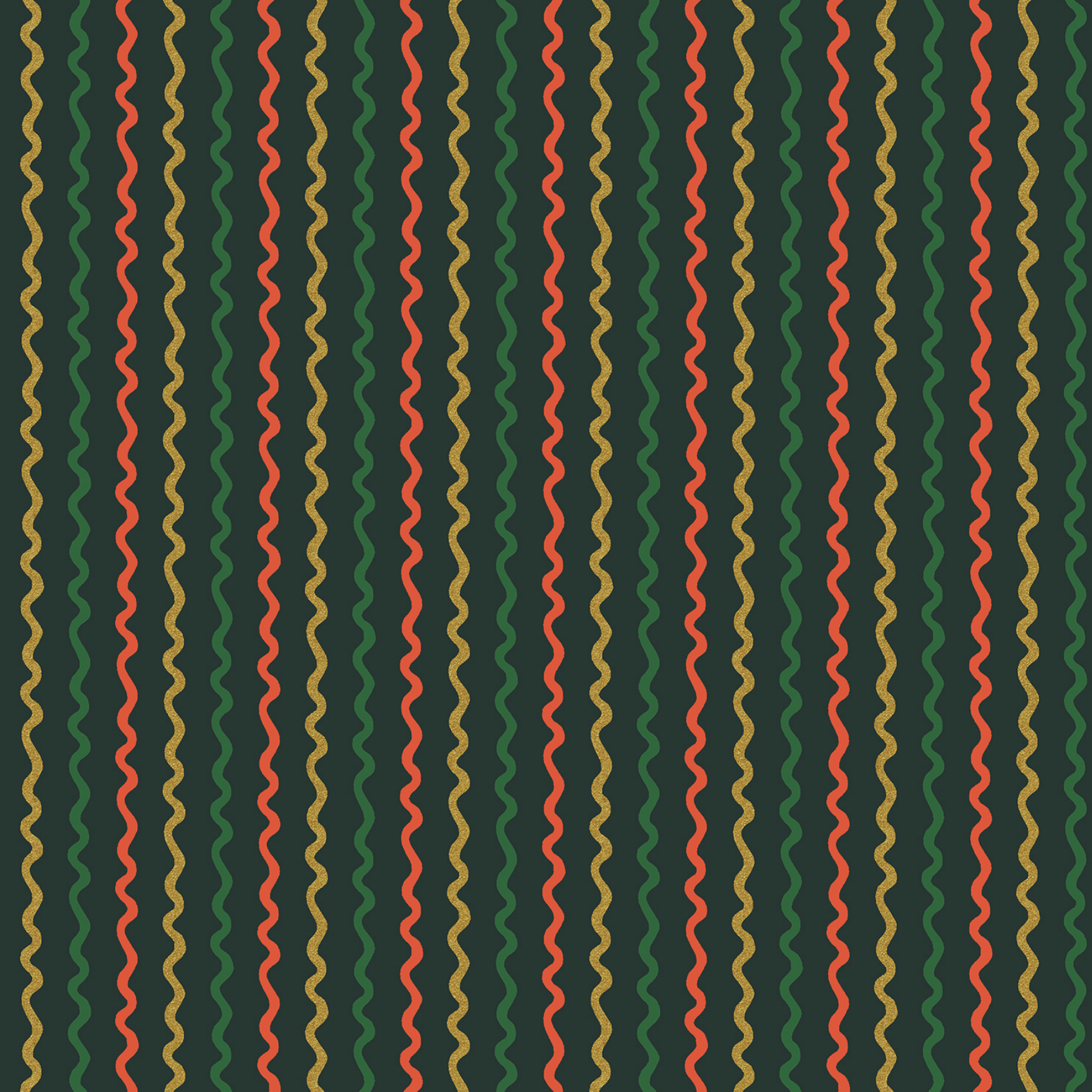 Rifle Paper Co Rifle Paper Co. Basics Ribbon Stripe Evergreen Metallic