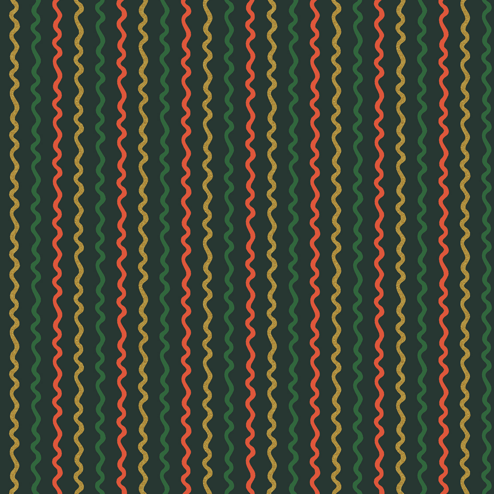 Rifle Paper Co SALE Rifle Paper Co. Basics Ribbon Stripe Evergreen Metallic