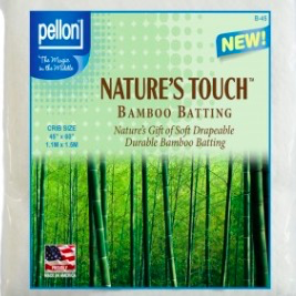 Pellon Pellon Nature’s Touch 50% Bamboo / 50% Cotton Batting Crib 45" x 60" LOCAL PICKUP ONLY