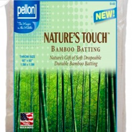 Pellon Pellon Nature’s Touch 50% Bamboo / 50% Cotton Batting Throw 60" x 60" LOCAL PICKUP ONLY