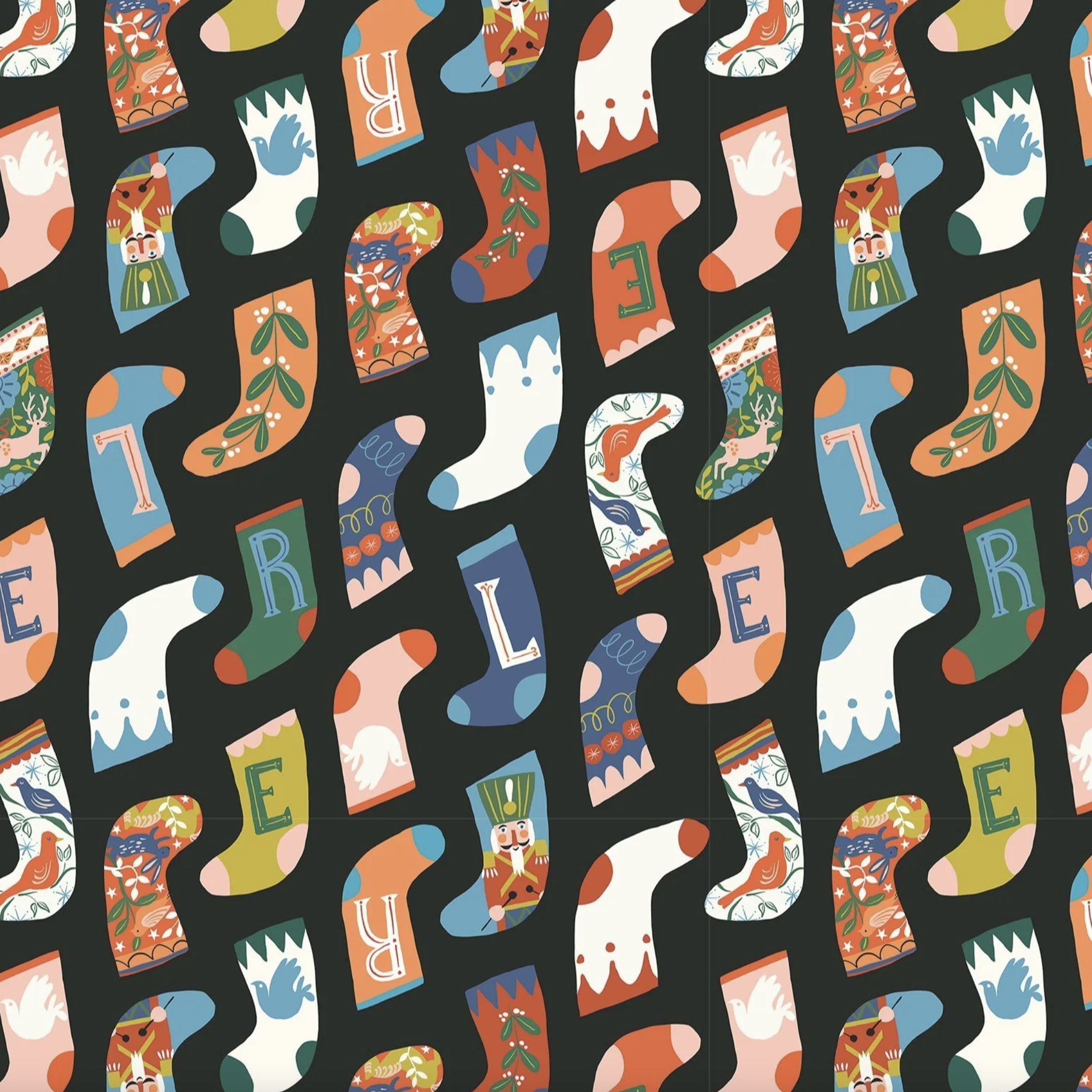 Cloud 9 Fabrics SALE Tinsel Time Stockings