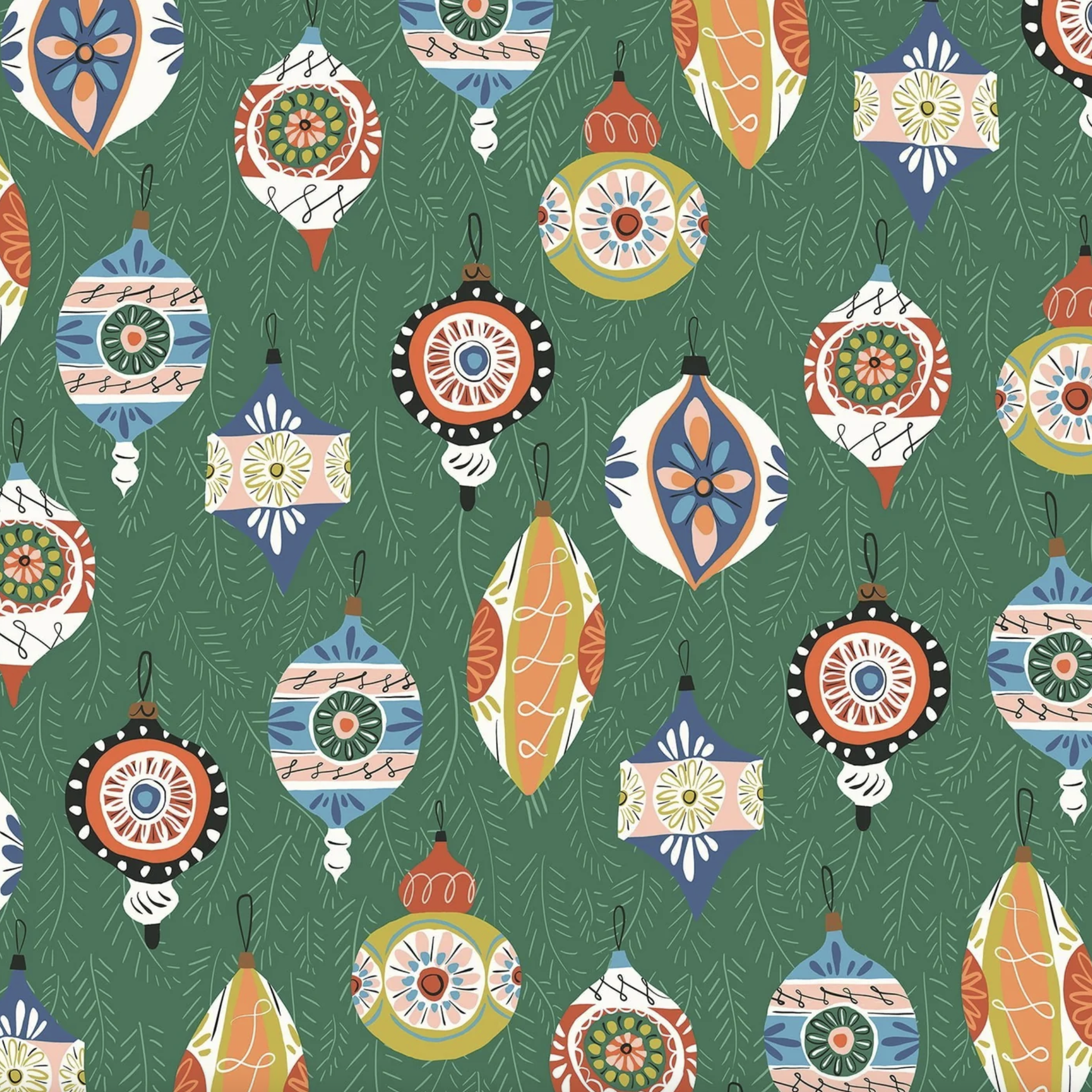 Cloud 9 Fabrics SALE Tinsel Time Beautiful Baubles